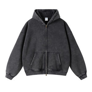 <b>Pink</b> Unisex Oversized Zip-Up Hooded <b>Sweatshirt</b> Eco-Friendly 100% Cotton Fleece Casual Winter Wear Regular Fit Long Sleeve - Product Image 4