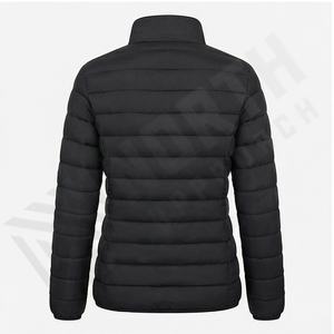 Veste longue d'hiver pour femmes personnalisable Sublimation Style de mode fermeture à glissière chaud manteau ajusté plume de duvet de canard - Product Image 3