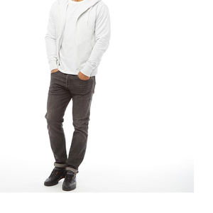 Sweat-shirt personnalisé à col ras du cou et fermeture éclair, en molleton bouclette de haute qualité, style streetwear décontracté, à épaules tombantes pour homme - Product Image 5