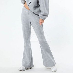 Pantalones acampanados premium para mujer, diseño de cintura alta con tela elástica, ideales para ropa de moda, estilo casual y comodidad diaria. - Product Image 2
