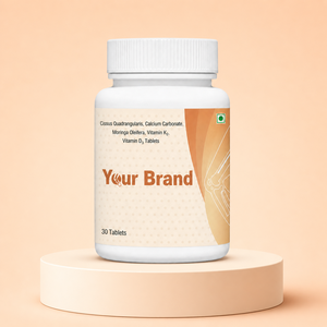 Comprimés à base de plantes pour la force osseuse avec Cissus Quadrangularis, Carbonate de Calcium et Moringa pour le soutien articulaire - Product Image 1