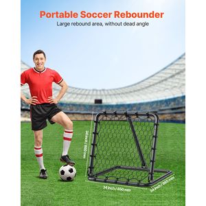 Attrezzatura da allenamento per calcio portatile 34 \ "x34 \" per rimbalzino da calcio - Product Image 2