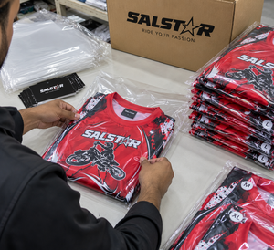 เสื้อแข่งมอเตอร์ไซค์แบบสั่งทำพิเศษ แขนยาว พิมพ์ลายแบบ Sublimation สำหรับ MX Motocross ขี่ออฟโรด สีแดง ผู้ผลิตชุดกีฬา OEM - Product Image 5