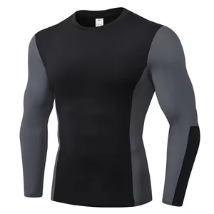 Long Sleeves Breathable Washed Jersey <b>Compression</b> <b>Shirts</b> Plus Size Latest High Quality Lightweight Plain <b>Compression</b> Rash Guard - Product Image 3
