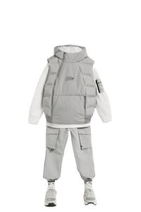 Conjunto de chándal de secado rápido transpirable ecológico de otoño para hombre con detalle de rayas laterales - Product Image 4