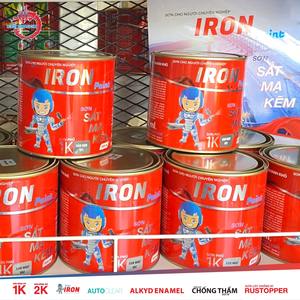 Peinture Red Dragon Paint Thai Khang 1K, couche de finition acrylique liquide pour structures en acier galvanisé, séchage rapide, application au pinceau, au pistolet ou au rouleau - Product Image 6