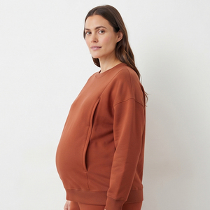 High Quality Winter Maternity Sweatshirt Women Long Sleeve <b>Nursing</b> Sweat Shirts Ladies Baggy Breastfeeding Sweatshirts Women's - Product Image 1