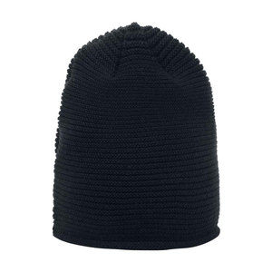Bonnet en tricot unisexe 100% acrylique, bonnet d'hiver, bonnet décontracté pour adultes, bonnet uni - Product Image 4