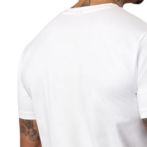 <b>Mens</b> <b>White</b> Classic Jersey T-<b>Shirt</b> <b>Short</b> <b>Sleeve</b> Lightweight Breathable Eco-Friendly Athletic Training Running Fitness 100% Cotton - Product Image 3