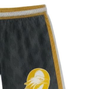 Shorts de lacrosse unisexe gris et or en polyester, uniforme sportif léger, vêtements d'entraînement pour sports d'équipe - Product Image 3