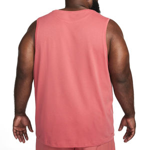 Camiseta sin mangas de punto con cuello redondo rosa para hombre, ropa informal - Product Image 2