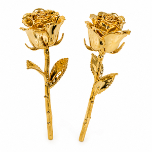 Rose naturelle de luxe, véritable, trempée dans du platine pur, plaquée or 24 carats, avec certificat, coffret cadeau pour la Saint-Valentin - Product Image 3