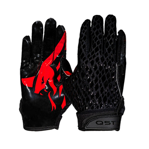 Gants de football thermiques pour receveurs, avec paume en silicone imprimée par transfert thermique, pour le gridiron – Vente chaude - Product Image 5