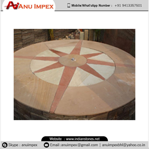 Custom Size Sandstone Circle Pavers with Natural Split Surface for Outdoor Flooring and Decorative Garden Designs - Product Image 2