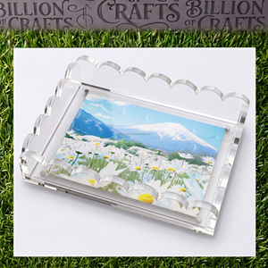 Plateau de présentation en acrylique personnalisé 5x7 pouces avec insert magnétique pour cadre photo, œuvres d'art, messages, décoration personnalisée pour la maison - Product Image 4