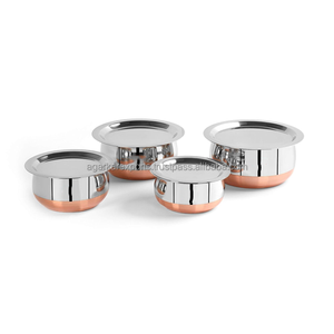 Juego de Utensilios de Cocina de Acero Inoxidable de Grado Alimenticio con Fondo de Cobre – Ollas con Tapa - Product Image 3