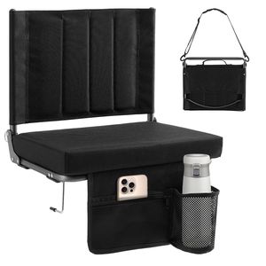 Sedili da Stadio con Schienale Spesso, Portabicchieri, Tasche Portaoggetti, Cinghie Imbottite per le Spalle e Maniglie Integrate - Product Image 1