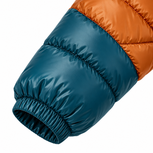 Veste d'hiver matelassée pour hommes en gros |   Manteau chaud imperméable et isolé à capuche avec design color block |   Style décontracté au quotidien - Product Image 4