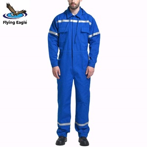 Vêtements de travail en coton avec logo personnalisé, uniforme durable pour les ouvriers d'usine, veste et pantalon de travail - Product Image 2
