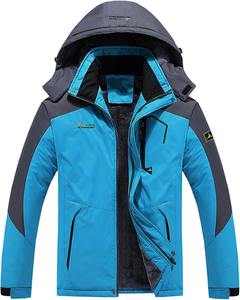 เสื้อแจ็คเก็ตพัฟเฟอร์มีฮู้ดสำหรับผู้ชายสำหรับฤดูหนาว บุด้วยใยโพลีเอสเตอร์ ทนทาน ดีไซน์วินเทจพร้อมโลโก้ด้านหน้า - Product Image 5