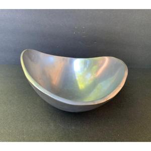 Bol décoratif ovale en aluminium argenté pour fruits, bols de service alimentaire, artisanat métallique, bol au design personnalisé, fait main - Product Image 3