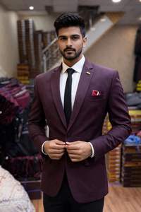 เสื้อเบลเซอร์ทรงเอไลน์ลำลองสำหรับผู้ชาย ทำจากผ้าขนสัตว์ แขนยาว แบบกลับด้านได้ กันน้ำ มีโลโก้ด้านหน้า ระบายอากาศได้ดี เป็นมิตรต่อสิ่งแวดล้อม - Product Image 4