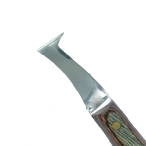 Equipo Veterinario Profesional para Herradores, Cuchillo para el Cuidado de Pezuñas de Acero Inoxidable Reutilizable, Hoja Ovalada, Recortador de Pezuñas con Logotipo Personalizado - Product Image 3