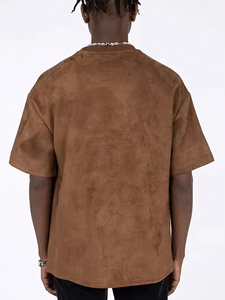 T-shirts pour hommes en coton 100% à séchage rapide, personnalisables, écologiques, avec logo personnalisé, style hip-hop, effet délavé à l'acide. - Product Image 3