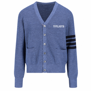 Suéteres Personalizados de Alta Calidad con Cuello en V para 2026, con Logotipos de Hermandades/Fraternidades/Escuelas/Universidades, Cárdigan Tejido - Product Image 1