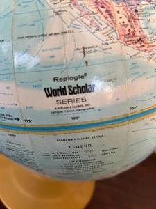 ลูกโลกโลหะงานหนักสำหรับงานฝีมือ ผลิตจากโลหะแข็งแรงทนทาน พร้อมเส้นละติจูดที่แกะสลักและผิวขัดเงาแบบกระจก - Product Image 4