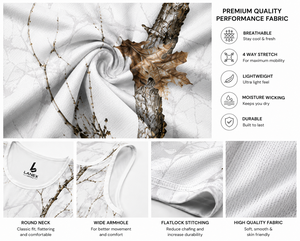 Custom Men's White Woodland Camo Gym Tank Top Sublimation Fitness Stringer Vest Bodybuilding Sleeveless Workout Sports Apparel - Product Image 5
