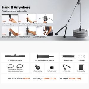 Système de musculation à domicile - Ensemble d'accessoires pour machine à câbles de musculation - Product Image 4