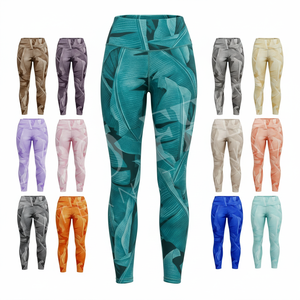 Leggings de Yoga Personalizados con Etiqueta Privada, Hechos a Medida, Sin Costuras, Elásticos, para Gimnasio, Ropa Deportiva con Estampado Personalizado, Pantalones de Compresión - Product Image 1