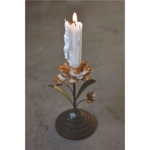 Wholesale Metal Flower Candle Holder Vintage Lotus Taper <b>Candlestick</b> Table Centerpiece Wedding Home Decor Metal <b>Candlestick</b> - Product Image 3