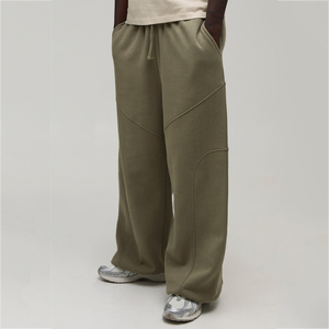<b>Men's</b> Wide Leg Sweatpants Custom Polyester Cotton Oversized <b>Joggers</b> <b>Loose</b> Fit Casual <b>Joggers</b> For <b>Men</b> Apparel OEM Wholesale - Product Image 1