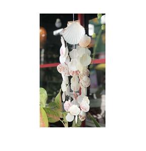 Carillon éolien en coquille inspiré de l'océan avec un son doux pour un balcon ou un porche de style plage - Product Image 2