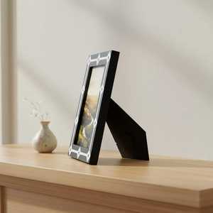 Green Rectangular MDF Photo <b>Frame</b> With <b>White</b> and Green Resin Inlay Design Vertical Tabletop Handmade Decorative <b>Picture</b> <b>Frame</b> - Product Image 4