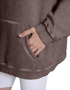 Sudadera con Capucha Vintage con Lavado Ácido, Unisex, Ropa Casual, Sudadera con Capucha con Lavado Ácido y Logotipo Personalizado, Sudadera con Capucha de Moda Urbana, Sudadera con Capucha Lavada al Ácido de Gran Gramaje, Estilo Relajado - Product Image 5
