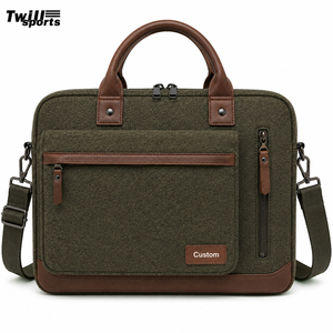 Sac d'ordinateur portable promotionnel personnalisé, durable, classique, écologique, multifonctionnel, en feutre de laine doux - Product Image 1