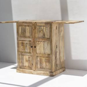 Vandana Vesta Elara Expand-A-Bar, Mueble Bar de Madera de Mango, Mueble Bar Moderno de Madera Maciza para el Hogar - Product Image 3