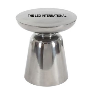 New Quality Aluminum Furniture <b>Round</b> <b>Table</b> Handmade Glossy Finished Metal Living Room <b>Side</b> <b>Table</b> Coffee <b>Table</b> Customized - Product Image 1