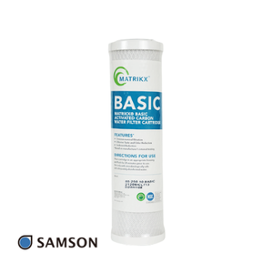 Cartouche filtrante à bloc de carbone pour filtration d'eau 5 microns, usage alimentaire, POU, à circulation rapide - Product Image 1