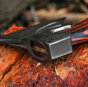 Hache artisanale de qualité industrielle en acier à haute teneur en carbone de 18 pouces avec manche en bois, garantie 1 an pour l'extérieur, par Steel Craft International - Product Image 3