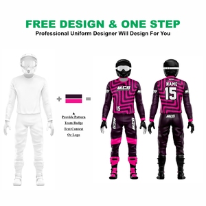 Awesome Quality 100% Polyester Fabric Men's Motorcycle Riding Suit New Vintage Design Sublimation Printing MX Racing Jersey Pant - Product Image 2