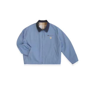 Chaqueta Casual para Hombre, de Alta Calidad, Personalizada con Logotipo Bordado, Manga Larga, de Sarga de Algodón, para Equipos Profesionales - Product Image 1