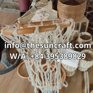 Tableau de basket en rotin classique, décoration murale pour chambre d'enfant, jouet sportif en osier fait main pour enfants, idéal pour la crèche et les jeux. - Product Image 5