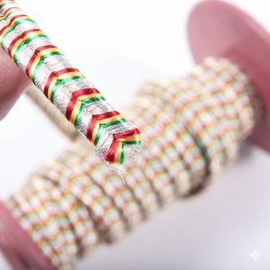 Cordones Planos Recubiertos de 3MM Personalizados para Uniformes de Ceremonia, Bolsos, Prendas y Accesorios - Product Image 2