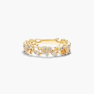 แหวนเพชรลายเถาวัลย์สีโรสโกลด์ - Product Image 3