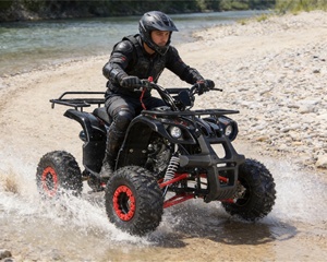 <span class=keywords><strong>Quad</strong></span> électrique tout-terrain 110cc pour enfants et jeunes, nouveau design, vente en gros, certifié CE, directement de l'usine - Product Image 1