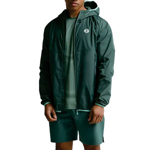 Chaqueta cortavientos personalizada verde unisex ultraligera con capucha, transpirable, resistente al viento, para deportes al aire libre, OEM, para hombre. - Product Image 5